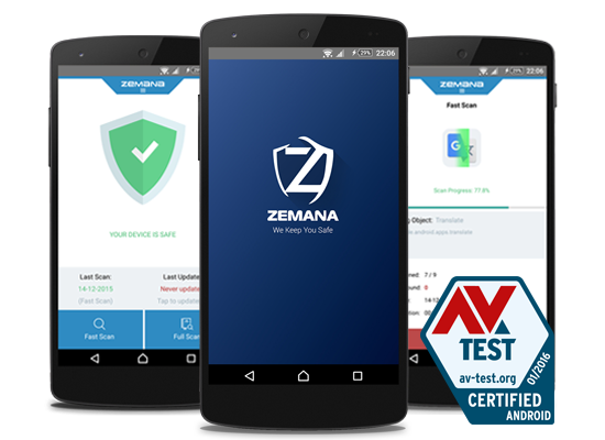 Zemana Mobile Antivirus AV Test certified